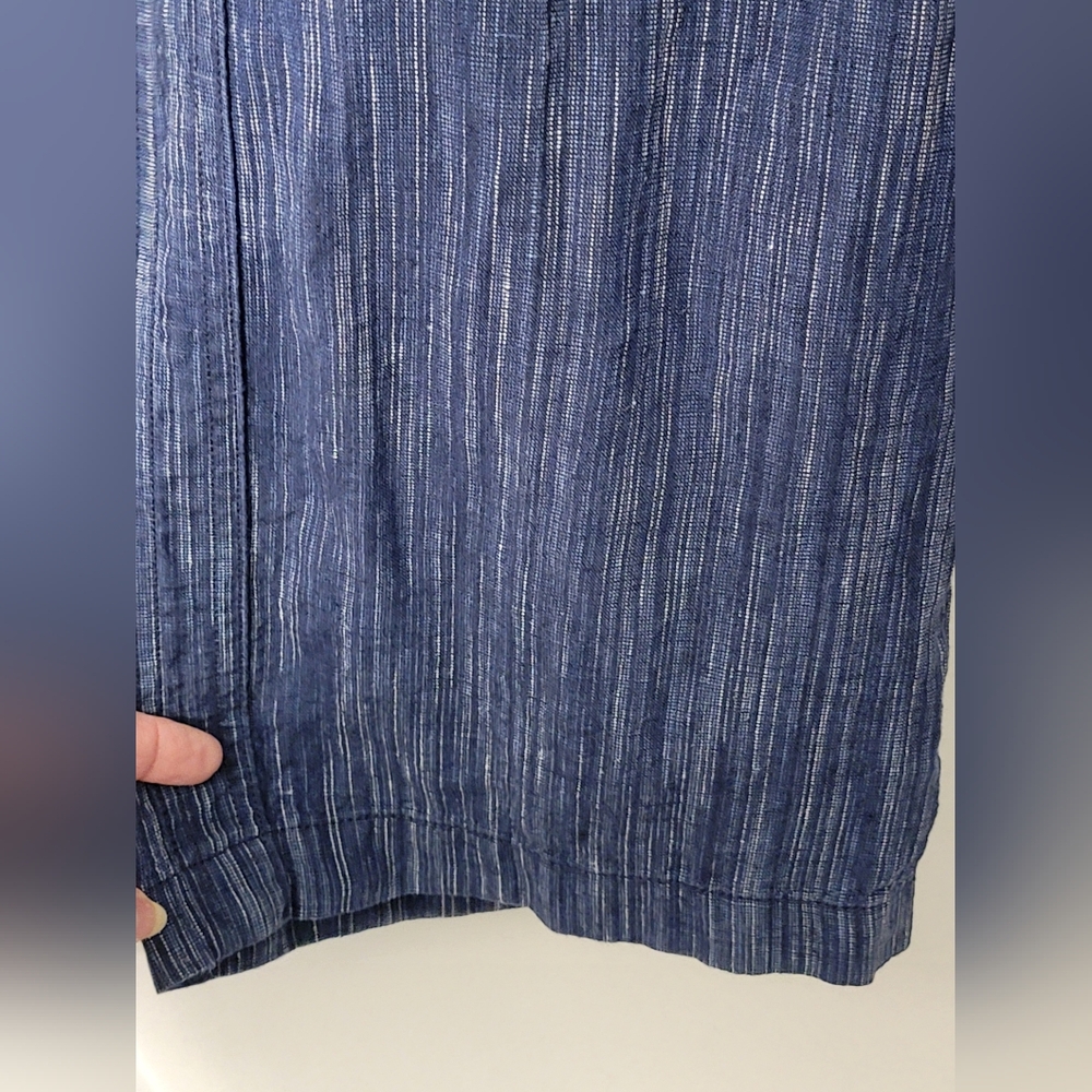 Athleta 100% Linen Wide Leg Drawstring Pants Size 6 - Picture 7 of 11